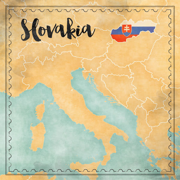 SCRAPBOOK CUSTOMS SCRAPBOOK CUSTOMS SLOVAKIA MAP SIGHTS PAPER 12X12