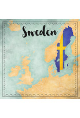 SCRAPBOOK CUSTOMS SCRAPBOOK CUSTOMS SWEDEN MAP SIGHTS PAPER 12X12