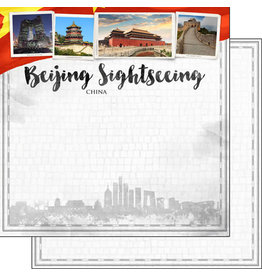 SCRAPBOOK CUSTOMS SCRAPBOOK CUSTOMS BEIJING CITY SIGHTS PAPER 12X12