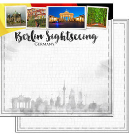 SCRAPBOOK CUSTOMS SCRAPBOOK CUSTOMS BERLIN CITY SIGHTS PAPER 12X12