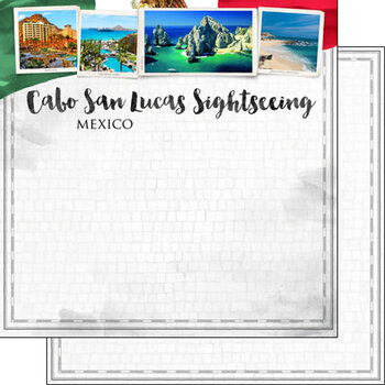 SCRAPBOOK CUSTOMS SCRAPBOOK CUSTOMS CABO SAN LUCAS CITY SIGHTS PAPER 12X12