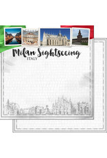 SCRAPBOOK CUSTOMS SCRAPBOOK CUSTOMS MILAN CITY SIGHTS PAPER 12X12