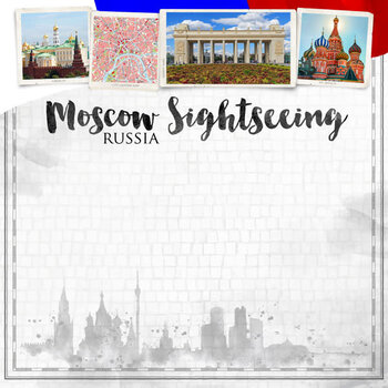 SCRAPBOOK CUSTOMS SCRAPBOOK CUSTOMS MOSCOW CITY SIGHTS PAPER 12X12