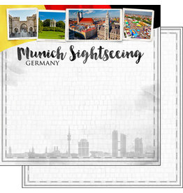 SCRAPBOOK CUSTOMS SCRAPBOOK CUSTOMS MUNICH CITY SIGHTS PAPER 12X12