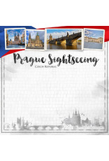 SCRAPBOOK CUSTOMS SCRAPBOOK CUSTOMS PRAGUE CITY SIGHTS PAPER 12X12