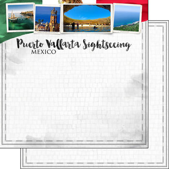 SCRAPBOOK CUSTOMS SCRAPBOOK CUSTOMS PUERTO VALLARTA CITY SIGHTS PAPER 12X12