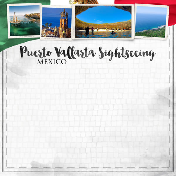 SCRAPBOOK CUSTOMS SCRAPBOOK CUSTOMS PUERTO VALLARTA CITY SIGHTS PAPER 12X12