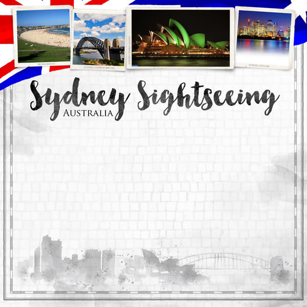 SCRAPBOOK CUSTOMS SCRAPBOOK CUSTOMS SYDNEY CITY SIGHTS PAPER 12X12