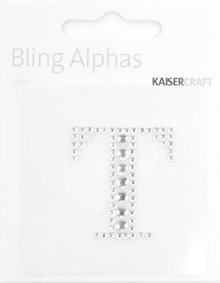 KAISERCRAFT KAISERCRAFT T 1.375" ALPHABET BLING