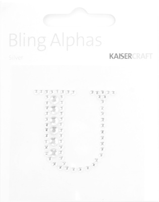 KAISERCRAFT KAISERCRAFT U 1.375" ALPHABET BLING
