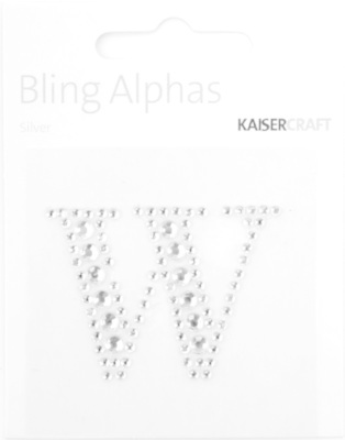 KAISERCRAFT KAISERCRAFT W 1.375" ALPHABET BLING