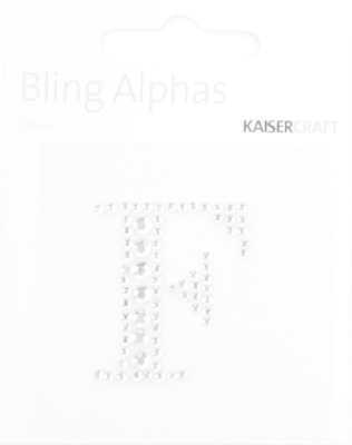 KAISERCRAFT KAISERCRAFT F 1.375" ALPHABET BLING