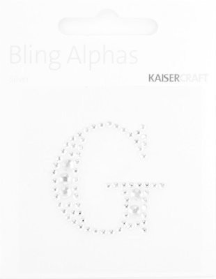 KAISERCRAFT KAISERCRAFT G 1.375" ALPHABET BLING