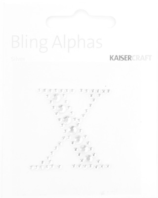 KAISERCRAFT KAISERCRAFT X 1.375" ALPHABET BLING