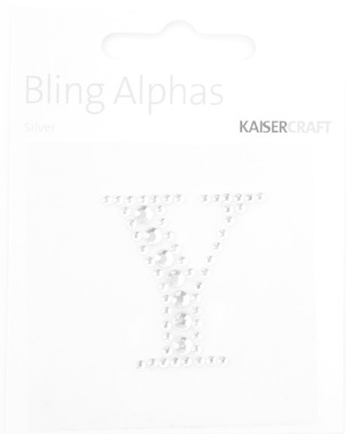 KAISERCRAFT KISERCRAFT Y 1.375" ALPHABET BLING