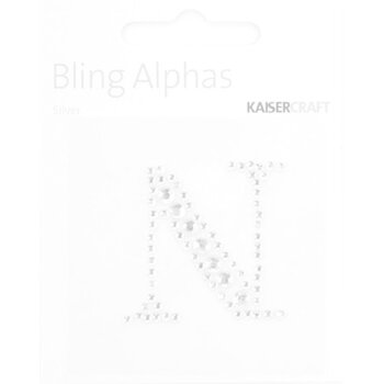 KAISERCRAFT KAISERCRAFT N 1.375" ALPHABET BLING