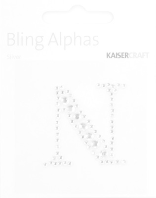 KAISERCRAFT KAISERCRAFT N 1.375" ALPHABET BLING