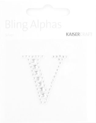 KAISERCRAFT KAISERCRAFT V 1.375"ALPHABET BLING
