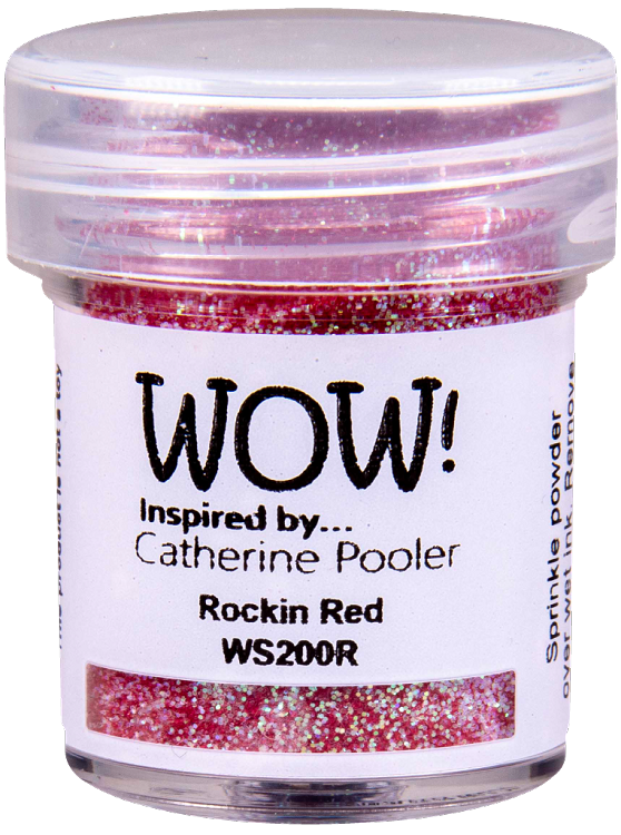 WOW! WOW! ROCKIN RED EMBOSSING GLITTER 0.5OZ