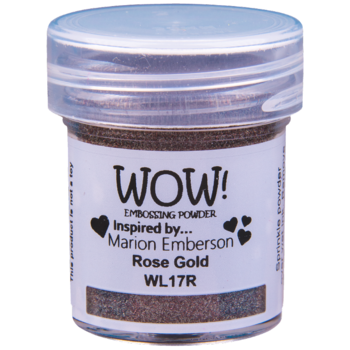 WOW! WOW! MARION EMBERSON ROSE GOLD EMBOSSING POWDER 0.5OZ
