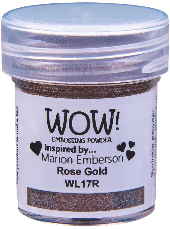 WOW! WOW! MARION EMBERSON ROSE GOLD EMBOSSING POWDER 0.5OZ