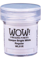 WOW! WOW! OPAQUE BRIGHT WHITE REGULAR EMBOSSING POWDER 0.5OZ