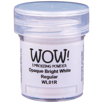 WOW! WOW! OPAQUE BRIGHT WHITE REGULAR EMBOSSING POWDER 0.5OZ