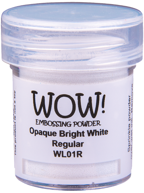 WOW! WOW! OPAQUE BRIGHT WHITE REGULAR EMBOSSING POWDER 0.5OZ