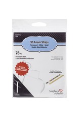 3L SCRAPBOOK ADHESIVES 3D FOAM STRIPS WHITE