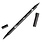 TOMBOW TOMBOW ABT-N25 LAMP BLACK DUAL BRUSH MARKER