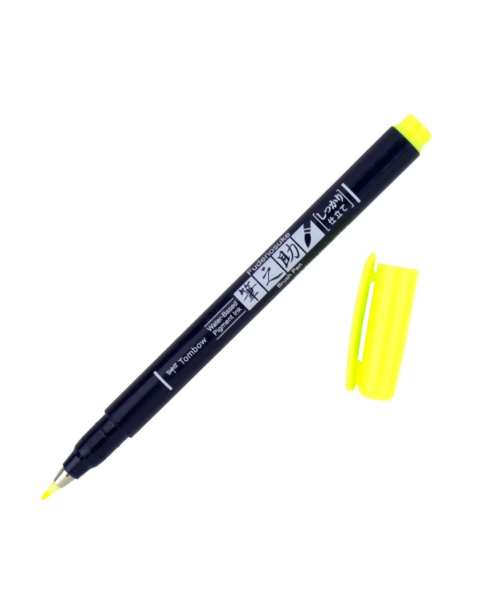 TOMBOW TOMBOW FUDENOSUKE NEON YELLOW BRUSH PEN