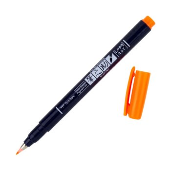 TOMBOW TOMBOW FUDENOSUKE NEON ORANGE BRUSH PEN