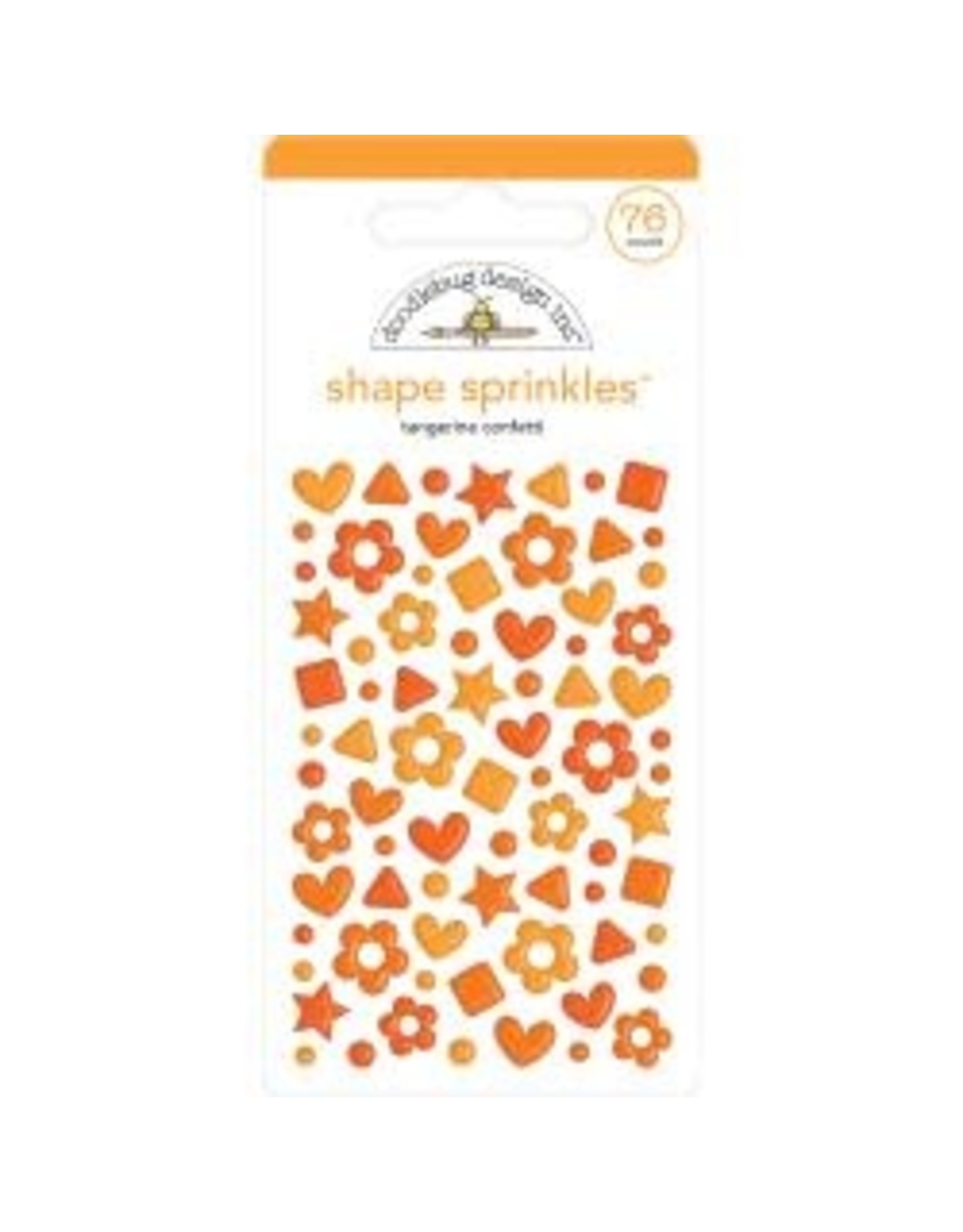 DOODLEBUG DESIGN DOODLEBUG DESIGN TANGERINE CONFETTI SHAPE SPRINKLES
