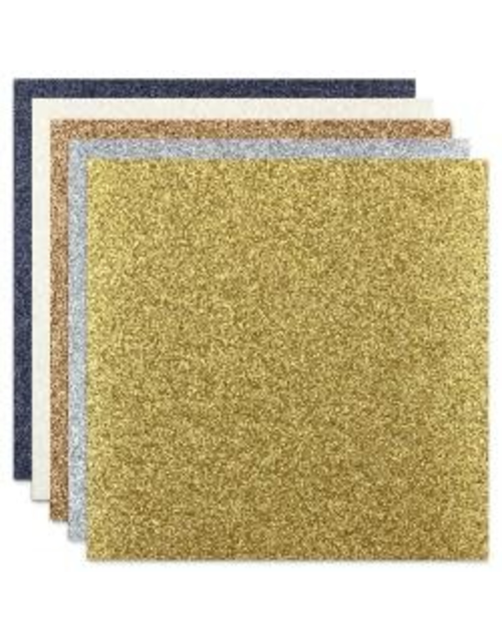 ET CETERA ET CETERA METALLICS 12x12 GLITTER CARDSTOCK 10 SHEETS