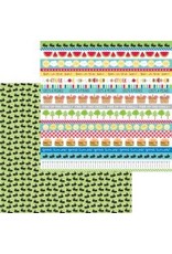 DOODLEBUG DESIGN DOODLEBUG DESIGN BAR-B-CUTE PICNIC PARADE 12x12 DOUBLE SIDED CARDSTOCK