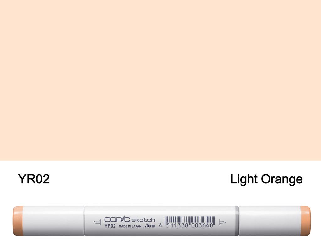 COPIC COPIC YR02 LIGHT ORANGE SKETCH MARKER