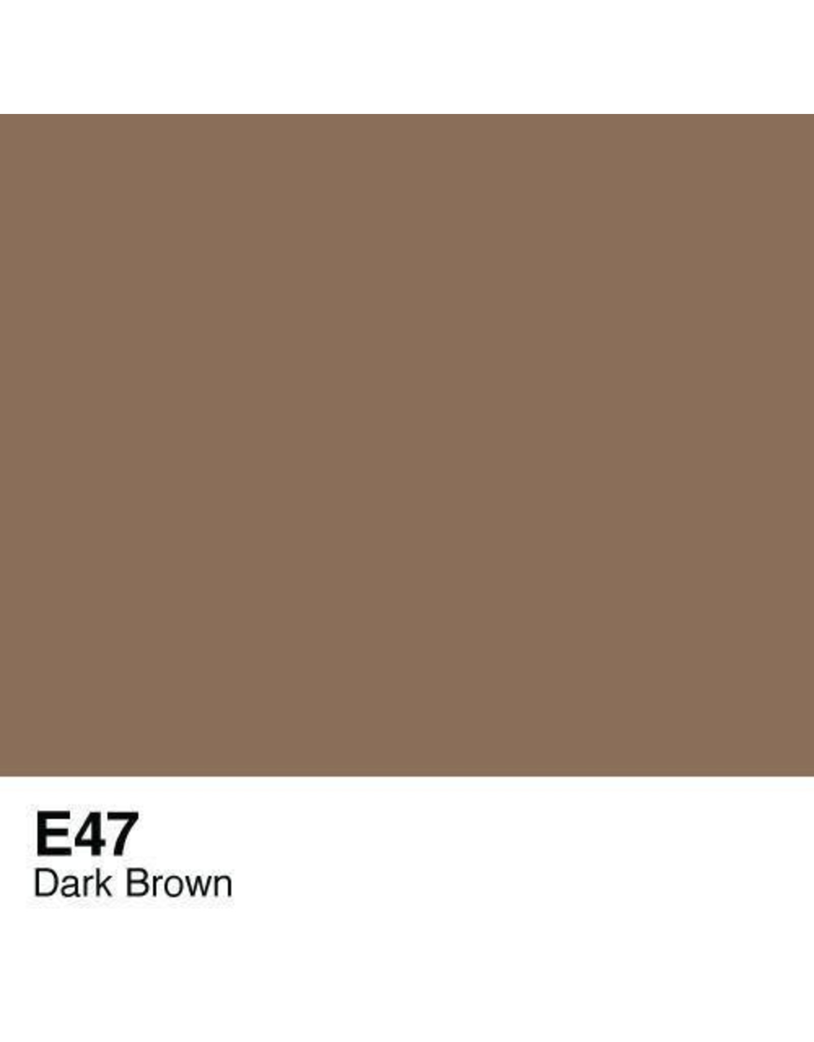 COPIC COPIC E47 DARK BROWN SKETCH MARKER