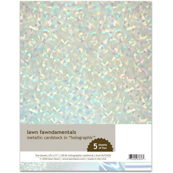 LAWN FAWN LAWN FAWN METALLIC CARDSTOCK IN HOLOGRAPHIC