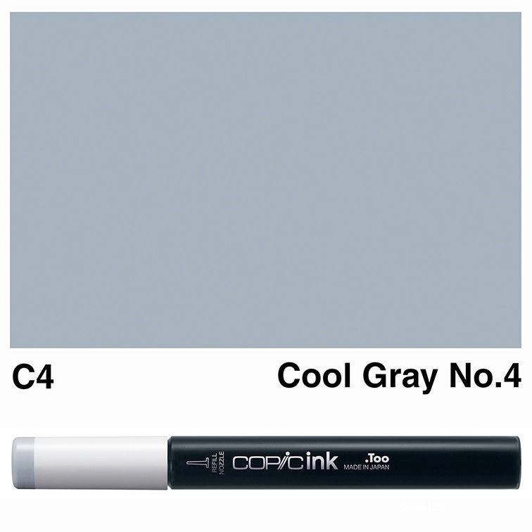 COPIC COPIC C4 COOL GRAY #4 REFILL
