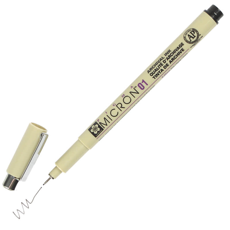 SAKURA SAKURA PIGMA MICRON 01 BLACK 0.25MM INK PEN
