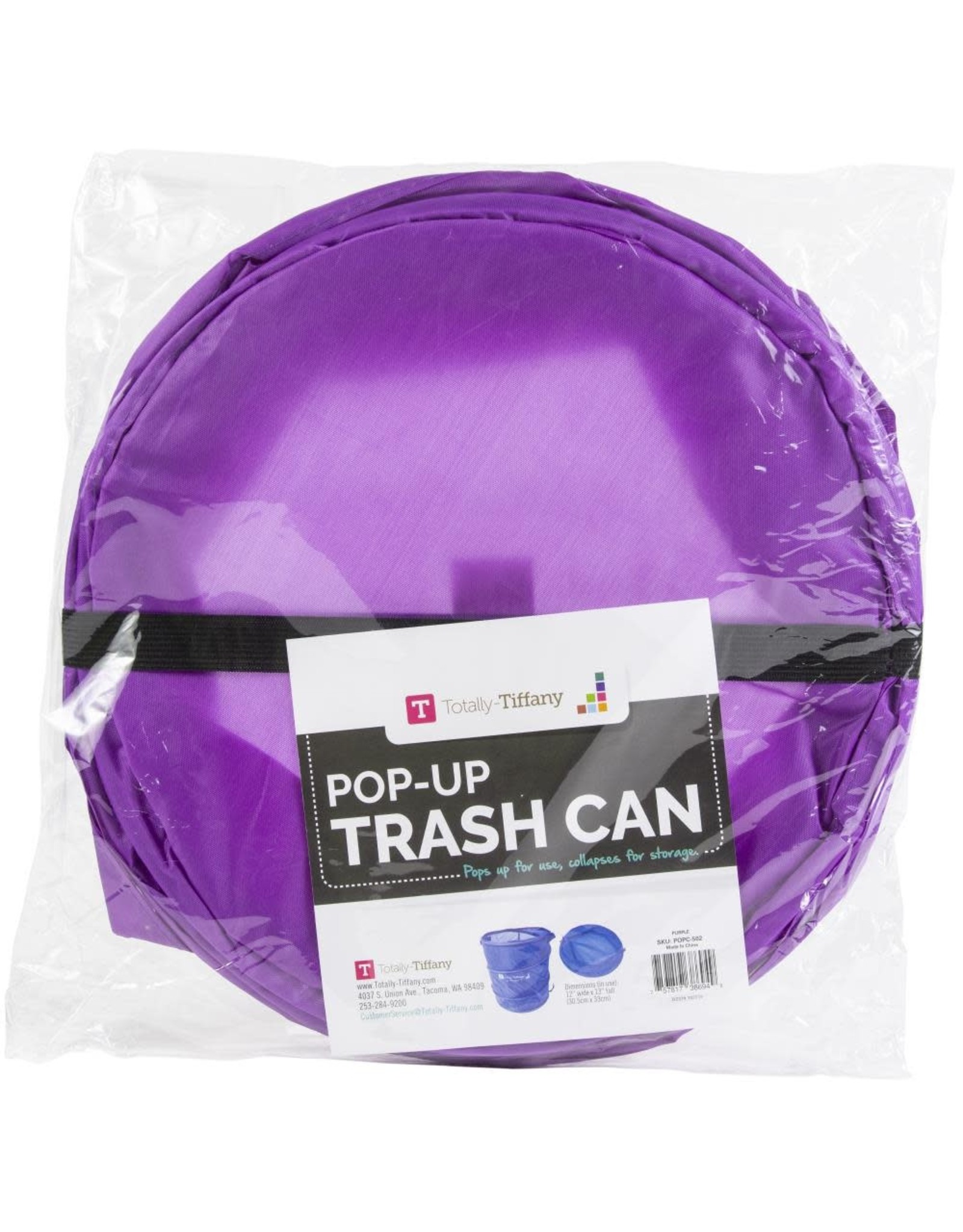 TOTALLY TIFFANY TOTALLY TIFFANY PURPLE POP-UP TRASH CAN