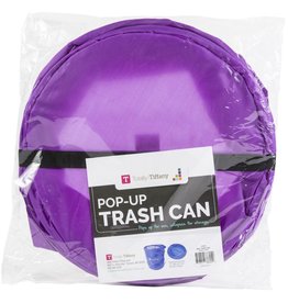 TOTALLY TIFFANY TOTALLY TIFFANY PURPLE POP-UP TRASH CAN