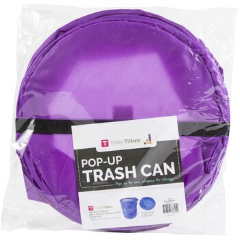 TOTALLY TIFFANY PURPLE POP-UP TRASH CAN