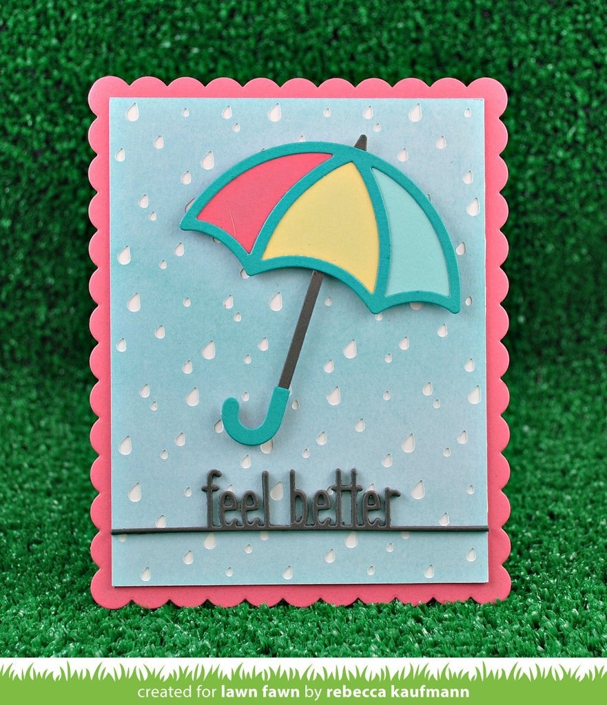 LAWN FAWN LAWN FAWN RAINY BACKDROP LANDSCAPE DIE