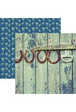 REMINISCE REMINISCE HORSEPLAY BARN DOOR 12x12 CARDSTOCK