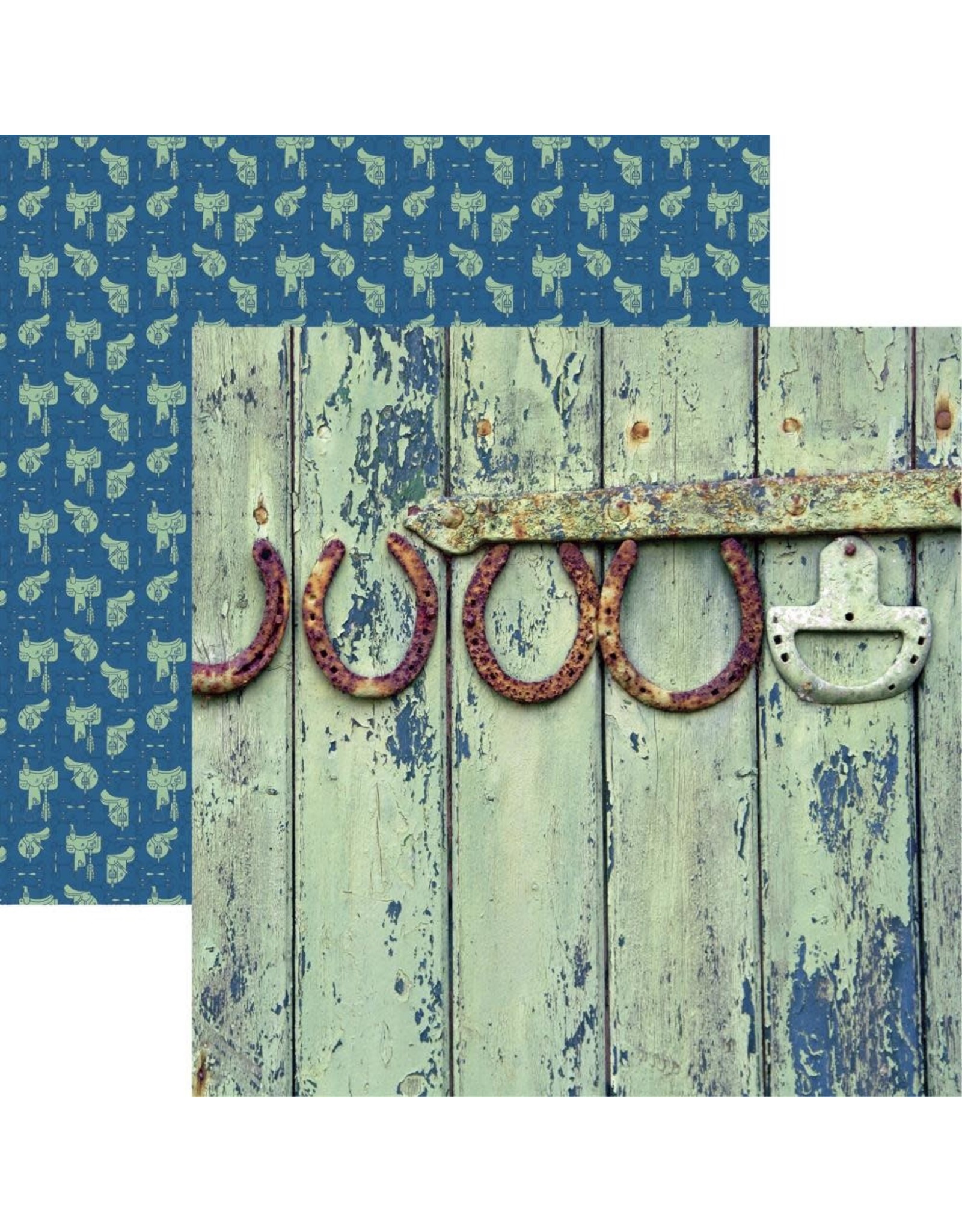REMINISCE REMINISCE HORSEPLAY BARN DOOR 12x12 CARDSTOCK