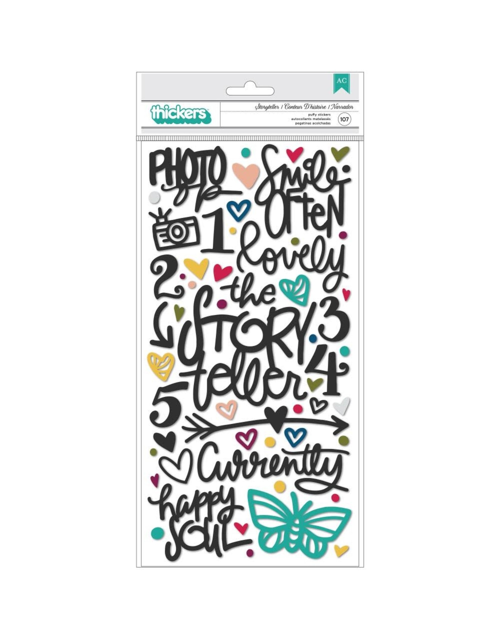 AMERICAN CRAFTS AMERICAN CRAFTS VICKI BOUTIN STORYTELLER PHRASE AND ICONS THICKERS STICKERS
