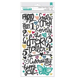 AMERICAN CRAFTS AMERICAN CRAFTS VICKI BOUTIN STORYTELLER PHRASE AND ICONS THICKERS STICKERS