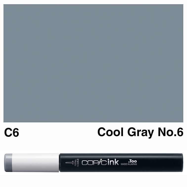 COPIC COPIC C6 COOL GRAY #6 REFILL
