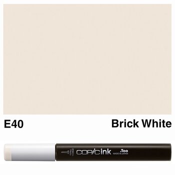 COPIC COPIC E40 BRICK WHITE REFILL